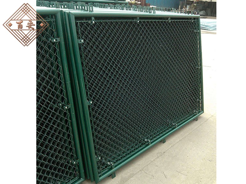 绿色菱形足球篮球球场体育场运动场钢丝围网护栏网厂家规格全价格低